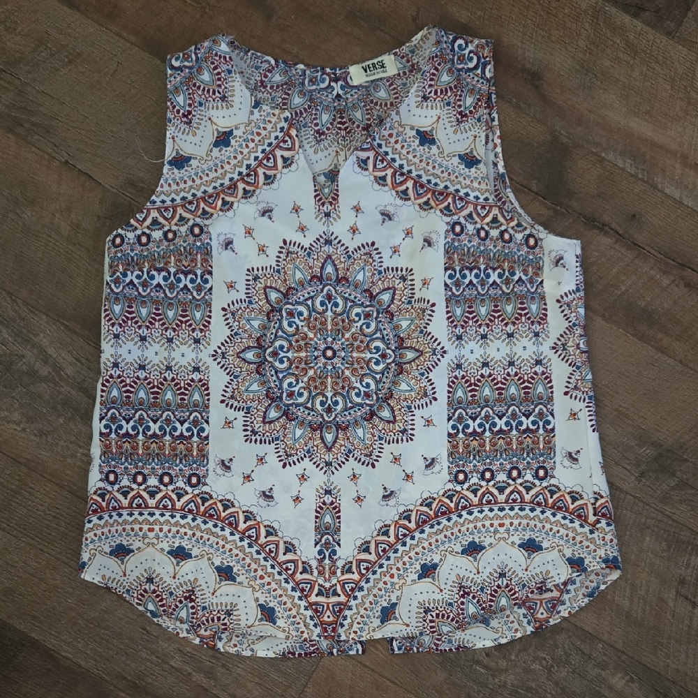 Verse Women's Mandala Print Tank Top - Multicolor